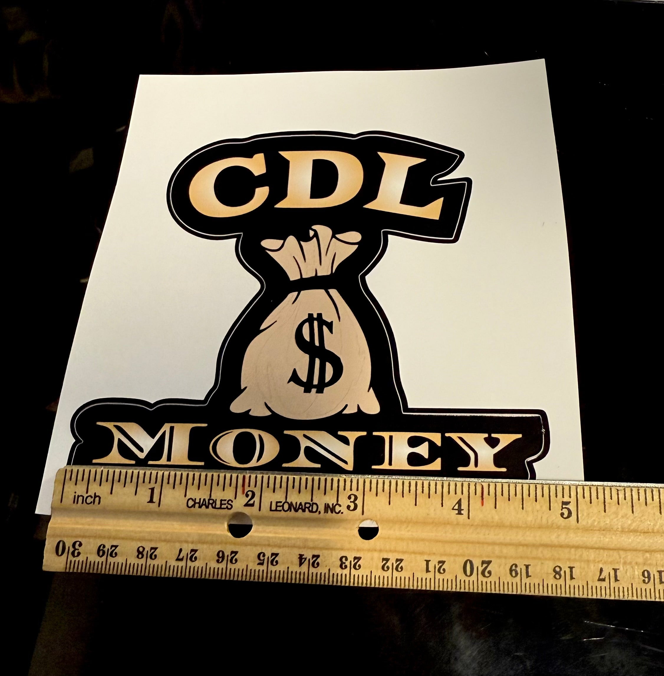 CDL Money sticker (2pc)
